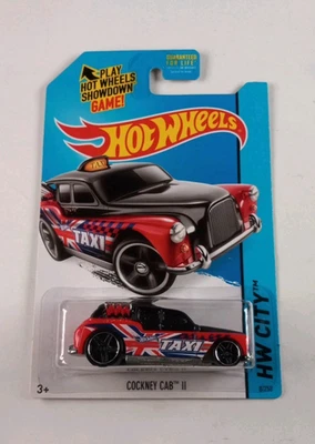 2015 Hot Wheels Cockney Cab II Black/Red 8/250 HW City New - Image 1 of 2