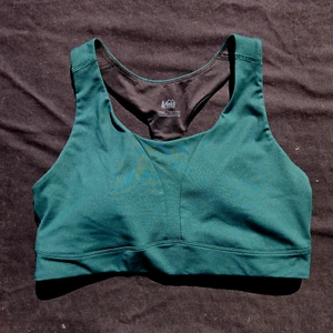 REI Active Pursuits Sports Bra Top Large Womens Yoga Hiking Workout Green - Picture 1 of 4
