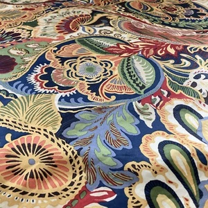 Pier 1 King Duvet Vibrant Paisley Approx. 107 x 91 Clean Colorful Boho - Picture 1 of 12