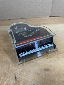 Piano Music Box Translucent Made In Hong Kong - Picture 1 of 10