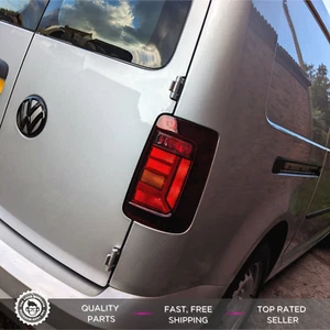 VW CADDY MK3 | MK4 UPGRADE TAIL LIGHTS SMOKED TINTED + DIAGRAM TWIN DOOR - Picture 1 of 6