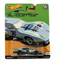 CHEVROLET Corvette Greenwood '76 SILHOUETTES Hot Wheels 1.64 - Foto 1 di 1