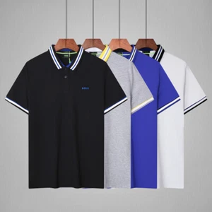 BOSS Hugo Boss Men’s Cotton Slim Fit Polo Shirt Short Sleeve M/L/XL/2XL/3XL - Picture 1 of 21