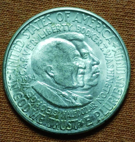 1954 S CARVER / WASHINGTON COMMEMORATIVE HALF DOLLAR == LOW MINTAGE Cover