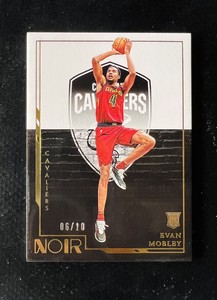 2021-22 Evan Mobley Noir Gold /10 RC Rookie Card Cavaliers
