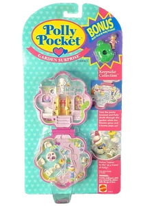 Vtg Original Polly Pocket GARDEN SURPRISE Compact 1990 Bluebird NEW NIB Dolls - Picture 1 of 7