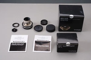 Lente Voigtlander 40 mm F2.8 Heliar VM + Adaptador de lente de enfoque cercano VM a Sony E - Imagen 1 de 16