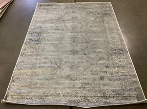 LIGHT BLUE 5'-3" X 7'-6" Pressed Pile Rug Reduced Price 1172667956 VTG120-7660-5 - Picture 1 of 3