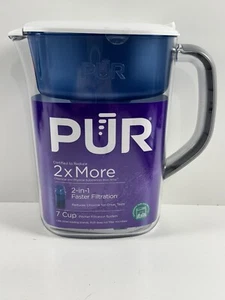 PUR 7 Cup Pitcher Filtration System, Blue/White - Picture 1 of 4