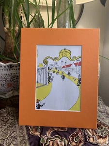 DR SEUSS LITHOGRAPH 1950 MATTED 9.95" x 7.75" NEW/Wrapped - Picture 1 of 6