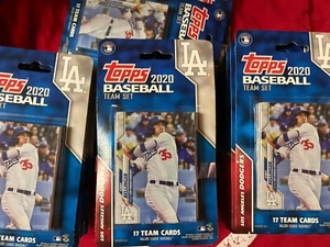 (10) Mega LOTE x10 Topps Dodgers 2020 sellado 17 cartas equipo CAMPEONES - Imagen 1 de 7