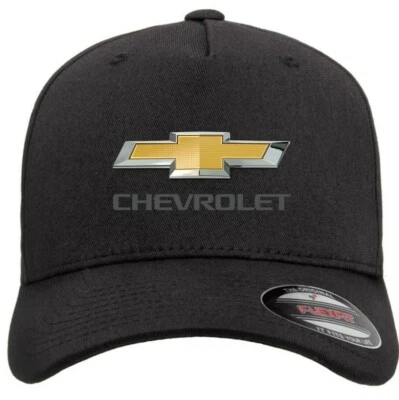 Gorra de béisbol Flexfit con logotipo automático Chevrolet emblema impreso S/M y L/XL Foto 1 de 4