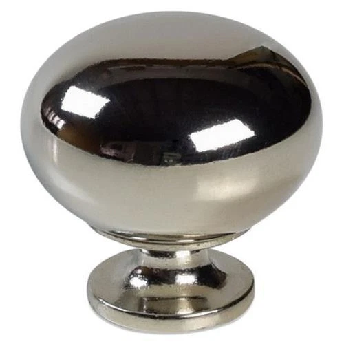 Hickory Hardware Polished Nickel Cabinet Knob, Round Heritage VP6091-14L - Image 1 of 1