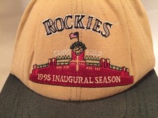 Colorado Rockies 1995 inaugural Season Baseball Cap Coors Field snapback