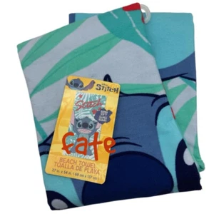 Stitch Playful Palms Beach Bath Pool Towel 27 in x 54 in for Kids and Adult - Picture 1 of 3