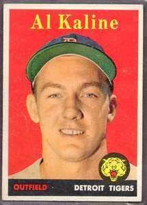 1958 Topps Set-Break # 70 Al Kaline EX-EXMINT (YL) *JAYSACE* - Picture 1 of 2
