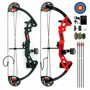 Compound Bow Archery Kit for Youth & Beginner Right Handed 19”-28” Draw Length - Picture 1 of 23