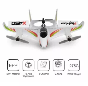 WLtoys XK X450 6-way Brushless Vertical Takeoff Landing Fixed-wing Airplane UK - Picture 1 of 10