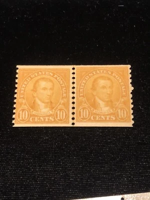 美国邮票 #603 10 美分。 完好无铰链 优惠!!! 颜色很好。 线对 — 第 1/3 张图片
