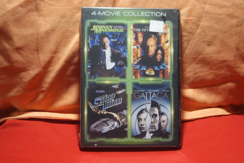 Johnny Mnemonic, The Fifth Element, etc. 4 Movie Collection (DVD) NEW SEALED Act - Image 1 of 3