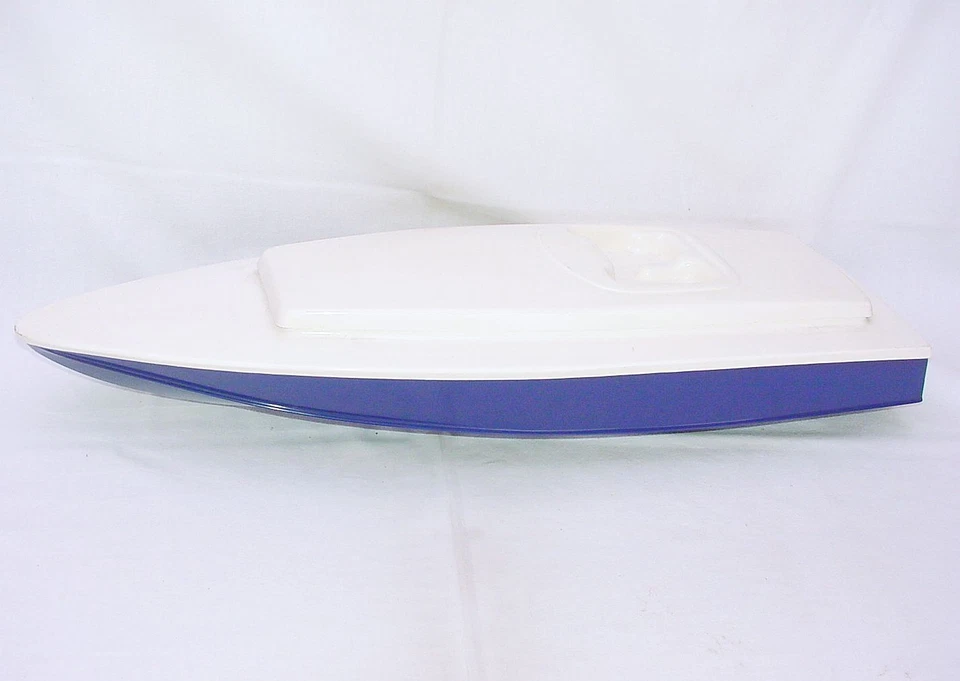 POWERBOAT RACING MODEL 78cm SPEED BOAT Polyester + Opening TOP Hatch Mint`85! - Image 1 of 1