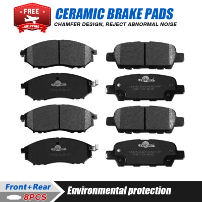 Front & Rear Ceramic Brake pads For Nissan Murano 2011 2012 2013 2014 - Image 1 of 4