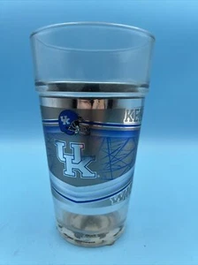 University of Kentucky Wildcats Football Drinking Glass Blue Gray Modern - Picture 1 of 10