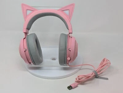 Razer Kraken Kitty V2 USB Headset with RGB Kitty Ears Pink TESTED - Image 1 of 4