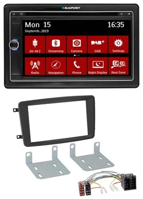 Blaupunkt Bluetooth DAB 2DIN USB DVD MP3 Autoradio für Mercedes C-Klasse CLK Via - Bild 1 von 4