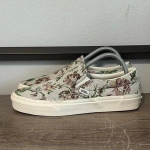 Vans Classic Slip-On Women’s Athletic Skate Shoes Sneakers Size 9 Floral Pattern - Picture 1 of 8