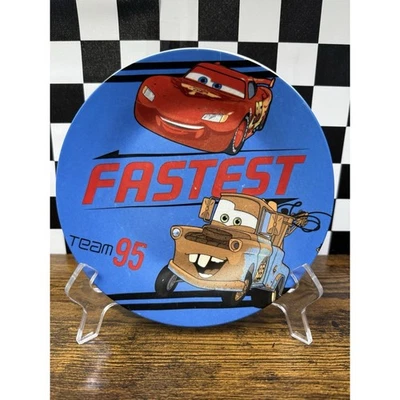 "Plato de cerámica Disney Pixar coches Lightning Mcqueen & Mater 7""" Foto 1 de 4