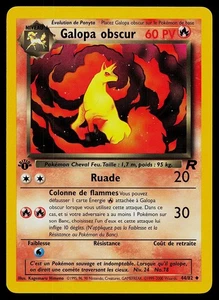 Pokemon Card - Dark Rapidash Team Rocket French 44/82 1st Edition - Picture 1 of 2