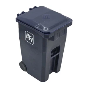 Red Blue Otto BFI Mini Trash Bin/Recycle Garbage Truck Bin Storage Container - Picture 1 of 7