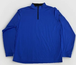FootJoy Herren 1/4 Reißverschluss Performance blau Golf Pullover Größe Large Nylon/Elasthan - Bild 1 von 8