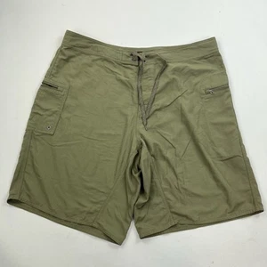 Patagonia Mens Marlwalker Board Shorts Green Size 38 Cargo Swim Trunks - Picture 1 of 7