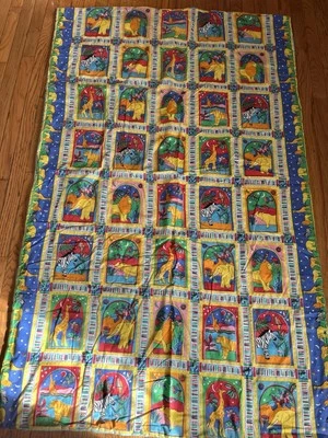 Hecho a mano Unisex Zoo Animal Safari Selva Bebé Niño Cuna Edredón Tiro  Foto 1 de 4