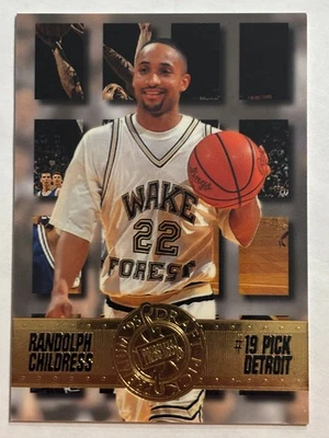 1995 Press Pass Premium #17 Randolph Childress Detroit Pistons - Image 1 of 2
