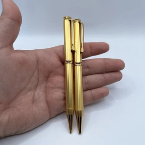 Luxus Edelstahl Stift und Bleistift Gold Twist FORD CONSUMER FINANCE 2er Pack - Bild 1 von 8