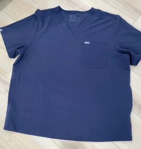 Top FIGS Technical Collection Azul Marino Hombre Talla XXL 3 Bolsillos Estilo TM3000 2XL - Imagen 1 de 7