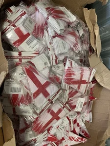 112 x Wholesale England Flag 20' Bunting Triangle Flags St George Banner Protest - Picture 1 of 5