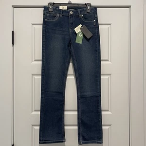 Silver Jeans Co. Girls Tammy Slim Bootcut Dark Wash Jeans NWT Size 14 - Picture 1 of 11