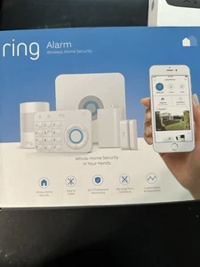 Ring Alarm 5-Piece Security Kit - White (4K11S7-0EN0) 1st Gen - Brand New - Picture 1 of 4