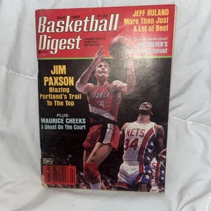 Revista Jim Paxson Basketball Digest abril 1984 Portland Trailblazers NBA - Imagen 1 de 10