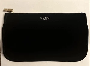 GUCCI Beauty Cosmetic Makeup Travel Jewelry Pouch Black Velvet *BRAND NEW* - Picture 1 of 2