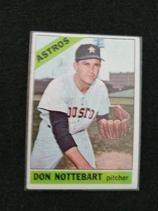 1966 Topps Baseball Card #21 DON NOTTEBART Astros Item 2 VG/EX - Foto 1 di 2