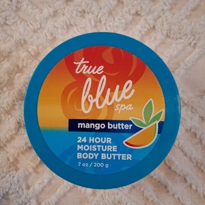Bath & Body Works True Blue Spa Mango Butter 7 oz 24 Hour Moisture Body Butter - Picture 1 of 3