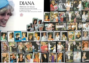 1997 Australian Last Mint Princess Diana Stamp Collector's Book 50x World issues - Picture 1 of 6