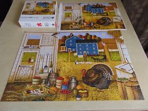 Buffalo Charles Wysocki Turkey in the Straw Jigsaw Puzzle 500 Piece Complete