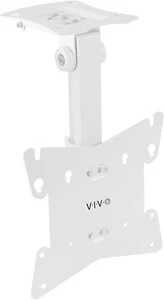 VIVO White Manual Flip Down 20" to 37" Screen Mount | For Pitched Roof Ceilings - Picture 1 of 9
