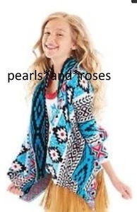 $59 WESTERN SWEATER Girls Aztec SHRUG by American Girl XS/S 5/6 - Picture 1 of 2